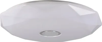 Immagine prodotto di Plafone LED rotondo con telecomando DIAMOND bianco 80W, tonalità di bianco 6800 lm, materiale plastico, dimensioni: 8x76x76 cm, IP20, Polux