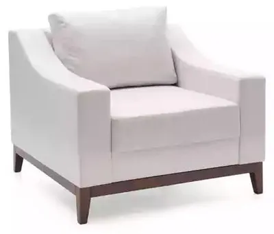 Immagine prodotto di Poltrona bianca Poltrona imbottita scandinava Poltrona TV Poltrona lounge club mobili