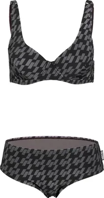 Produktbild von BECO the world of aquasports Bikini Zebra Vibes mit Sweetheart-Dekolleté schwarz-grau 48