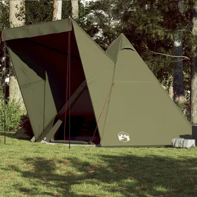 Produktbild von Möbel Tipi-Familienzelt 6 Personen Olivgrün Wasserdicht - Campingzelte 4009442