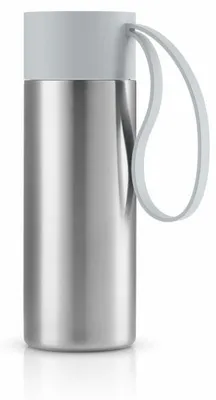 Produktbild von Eva Solo Isolierbecher To Go Cup, Edelstahl, Kunststoff, Silikon, Marble Grey, 350 ml, 567001