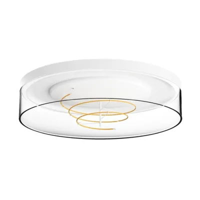 Immagine prodotto di Lampada da soffitto a LED NOLAN 17W 2700K 1800lm, in plastica bianco trasparente, dimensioni: 9,28 x 35,5 x 35,5 cm, IP20, Zuma Line
