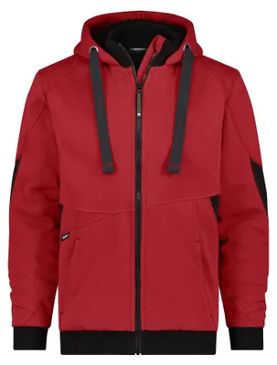 Productafbeelding van DASSY Sweater PULSE, model pullover, maat S, kleur rood/zwart