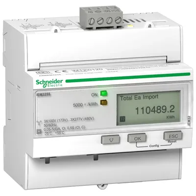 Produktbild von Schneider Electric A9MEM3255, Kabelgebunden, Weiß, AC, 60 Hz, 5 A, 90 mm