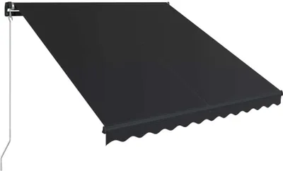 Zdjęcie produktu dla vidaXL Wysuwana markiza obsługiwana ręcznie 300 x 250 cm antracyt