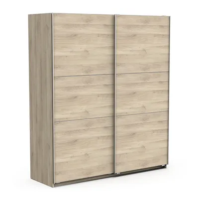 Image de Armoire Kronberg en chêne - 2 portes coulissantes - L, 178,1 x 59,9 x 203 cm