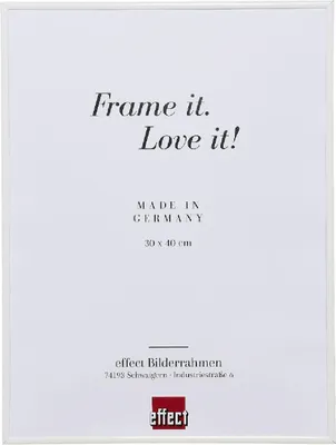 Produktbild von Weißer Fotorahmen aus Kunststoff, 10 x 15 cm, mit klarem Glas