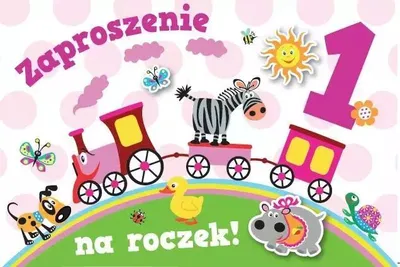 Zdjęcie produktu dla Zaproszenie Urodziny Roczek ZA-85 (10szt.)