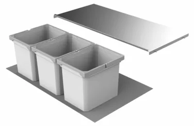 Image de Naber Cox® Box 275 K/900-3, collecteur de déchets pour tiroirs existants, sans couvercle