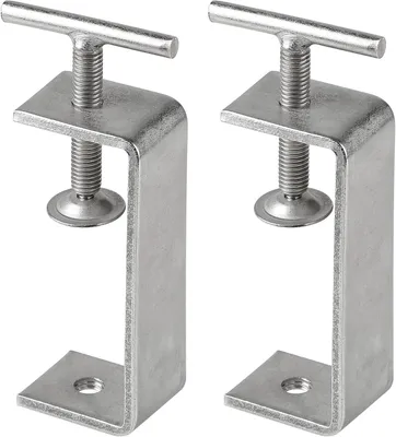 Productafbeelding van C-klemmen 2 stuks, roestvrij staal, verstelbare klemopening 53-93 mm, voor houtbewerking