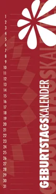 Produktbild von Geburtstagskalender Mini immerwährend