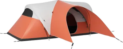 Obrázek produktu pro Outsunny tunelový stan, kempinkový stan, voděodolný rodinný stan pro 6 osob, festivalový stan s oknem, taška na přenášení, na zahradu, terasu, oranžový