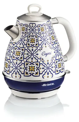 Zdjęcie produktu dla Ariete 2869/0C, 1,7 l, 2200 W, Biały, Jasny Niebieski, Stal nierdzewna, Wskaźnik poziomu wody, Zabezpieczenie przed przegrzaniem