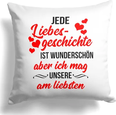 Produktbild von 22Feels Jahrestag Geschenk Hochzeitstag Frauen Männer Kissen Deko Valentinstag Freund Freundin Paar Dekoration Liebe Beziehung Wohnaccessoire Wohnzimmer Schlafzimmer Couch