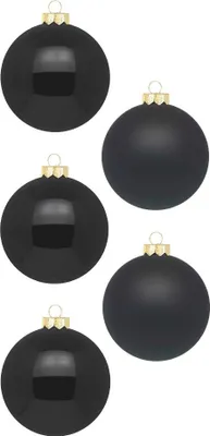 Produktbild von Weihnachtskugeln Glas 3cm  24 Stück - Ebony Black