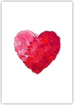 Produktbild von Poster - Poster ohne Rahmen - Rot Herz Aquarell - 70x100 cm - Wand Bild - Wanddeko - Wandbilder - Kunstposter - Wandposter - Bilder - Kunstdruck - Wanddekoration - Wandbild - P2XPA70x100-4158