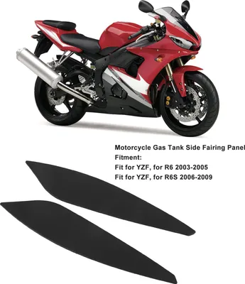 Produktbild von 1 Paar Motorrad-Gastank-Seitenverkleidungsplatte, robuste Schutzhülle für YZF