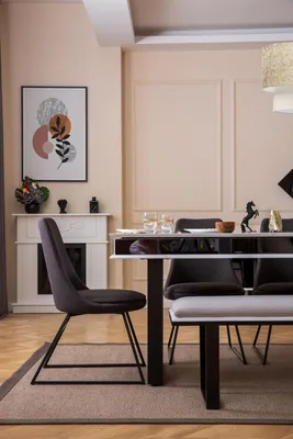 Immagine prodotto di Set da pranzo di design 10 pezzi mobili gruppo da pranzo elegante credenza