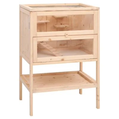 Produktbild von Hamsterkäfig 55x40x80 cm Massivholz Tanne