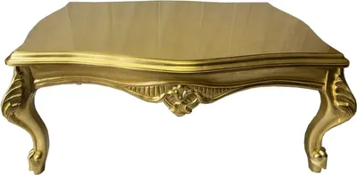 Produktbild von Casa Padrino Luxus Barock Couchtisch Gold 120 cm - Barockstil Wohnzimmer Möbel