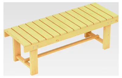 Produktbild von Gartenbank aus Holz für 2 Personen, wetterfest, mit wasserresistenter Lackierung, belastbar bis 250 kg, Holzbank für Balkon, Terrasse und Garten, 110 x 38 x 35 cm