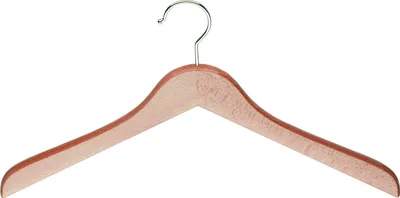 Produktbild von 5er Set - MAWA Kleiderbügel Classic - Buche natur lackiert - 32 cm