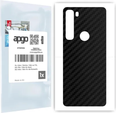 Produktbild von apgo Rückseite Schutzfolie für Motorola Edge -  Hinten Schutzfolie Carbon, Rückseite Folie schützt vor Kratzern und Fingerabdrücken