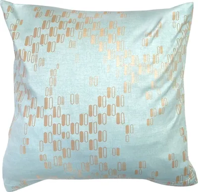 Image de Housse de coussin, en jersey 100 % coton, 40 x 40 cm, 2436 Menthe et or