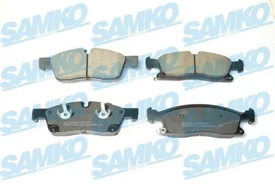 Produktbild von SAMKO Bremsbeläge Satz Vorne Bremsklötze für JEEP GRAND CHEROKEE IV (WK, WK2) 5SP2280