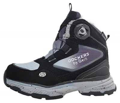 Image de Dockers par Gerli : chaussures pour enfants, bottes d'hiver pour garçons, couleur noire, style décontracté