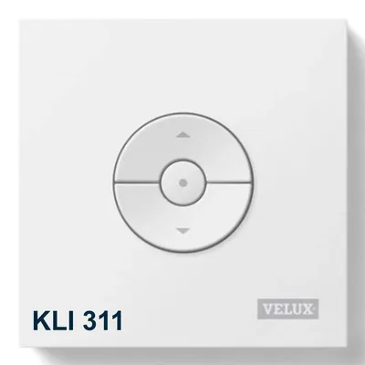 Image de VELUX INTEGRA KLI311 Bouton-poussoir mural sans fil pour volets roulants/jalousies, fenêtres de toit