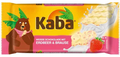 Produktbild von Kaba Weiße Schokolade mit Erdbeer & Brause 85g