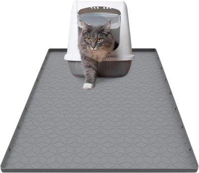 Produktbild von Famanu Katzenmatte 56 x 86 cm - Antislip, grau