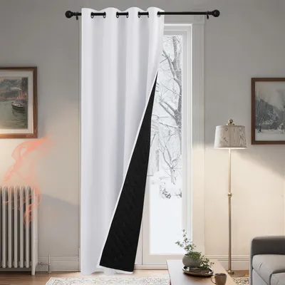 Image de Rideau occultant, blanc, 220 x 140 cm