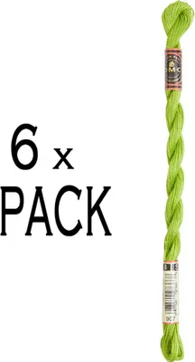 Produktbild von 6x DMC Perlgarn Stärke 8, 25 m, 115AR/8-907, VPE