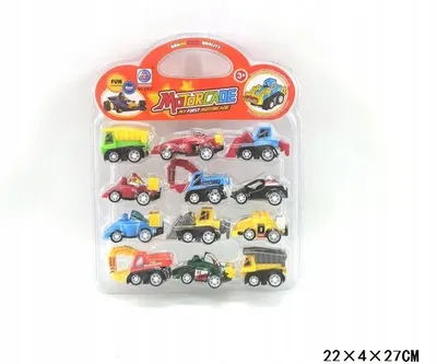 Produktbild von Gazelo Mini-Fahrzeuge Set 12 Stück Spielzeugautos