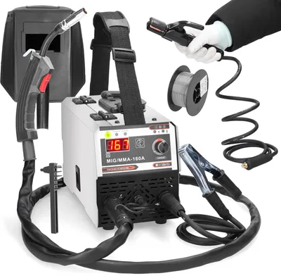 Obrázok produktu pre zváračka 2v1 MIG MMA, IGBT DC invertor, ochrana proti CO2 a manuálny režim zvárania, integrovaný mechanizmus podávania drôtu