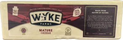 Produktbild von Food-United ENGLISH FARMHOUSE Cheddar Cheese Block DOP 2,5kg WYKE  mature cheddar cheese 12 Monate gereift englischer Hartkäse passt zu Fondue Käseplatte  Burgern Nudeln Pasta Pizza Saucen Dips mac-n-cheese mixed pickles Gurken Wein Nüssen Pflaumen
