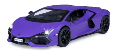 Obrázok produktu pre JAMARA Lamborghini Revuelto Diecast 1:32 fialový vrátane gombíkových článkov