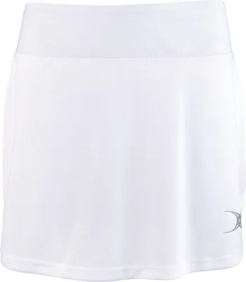 Productafbeelding van Gilbert Netball rokje voor meisjes, sportkleding, maat 7-8 jaar, wit, polyester