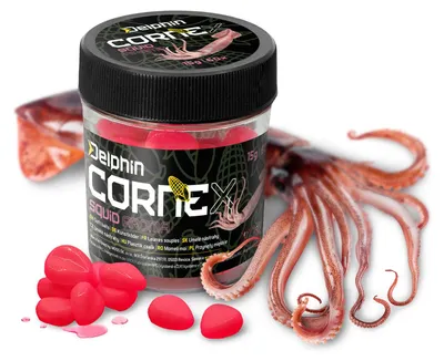 Produktbild von Delphin CorneX Karpfen Mais Gummiköder Tintenfisch Pink