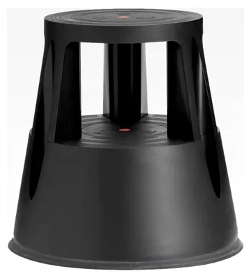 Produktbild von IVOL Stabiler Tritthocker - Elefantenfuß - Kunststoff - 41 cm Höhe - 150 kg Traglast (Schwarz)