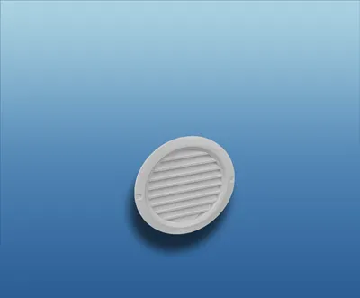 Produktbild von Lüftungsgitter rund mit Flansch : Ø 100 grau System: Ø 100 Farbe: grau