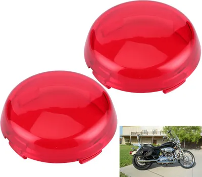 Zdjęcie produktu dla 2-częściowa osłona kierunkowskazu, części lamp motocyklowych, pasująca do modeli 883 1200 Touring, 50 mm