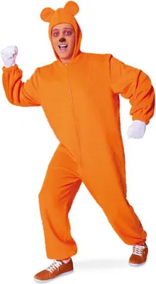 Produktbild von Karneval Kostüm Overall Bär Neon Orange XL Fasching