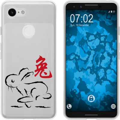 Produktbild von PhoneNatic Case kompatibel mit Google Pixel 3 Silikon-Hülle Tierkreis Chinesisch M4