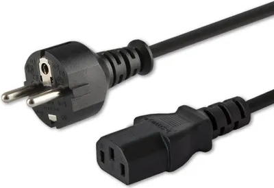 Produktbild von Savio Schuko Stromkabel (M) - IEC C13 1 8m CL-138