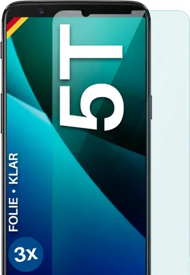 Produktbild von moex® 3x Schutzfolie kompatibel mit OnePlus 5T - Displayschutzfolie dünn Folie, Klar
