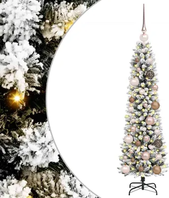 Obrázek produktu pro vidaXL Umělý vánoční stromek se 150 LED diodami a stojanem bílý 120 cm