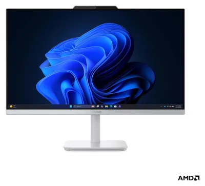 Produktbild von Lenovo A105 24 F0JS - All-in-One (Komplettlösung) - Neigbarer Ständer - Ryzen 5 40 / 2.8 GHz - RAM 8 GB - SSD 512 GB - NVMe - Radeon 610M - Bluetooth 5.2, Wi-Fi 6 - WLAN: 802.11a/b/g/n/ac/ax, Bluetooth 5.2 - Win 11 Home - Monitor: LED 60.5 cm (23.8")
